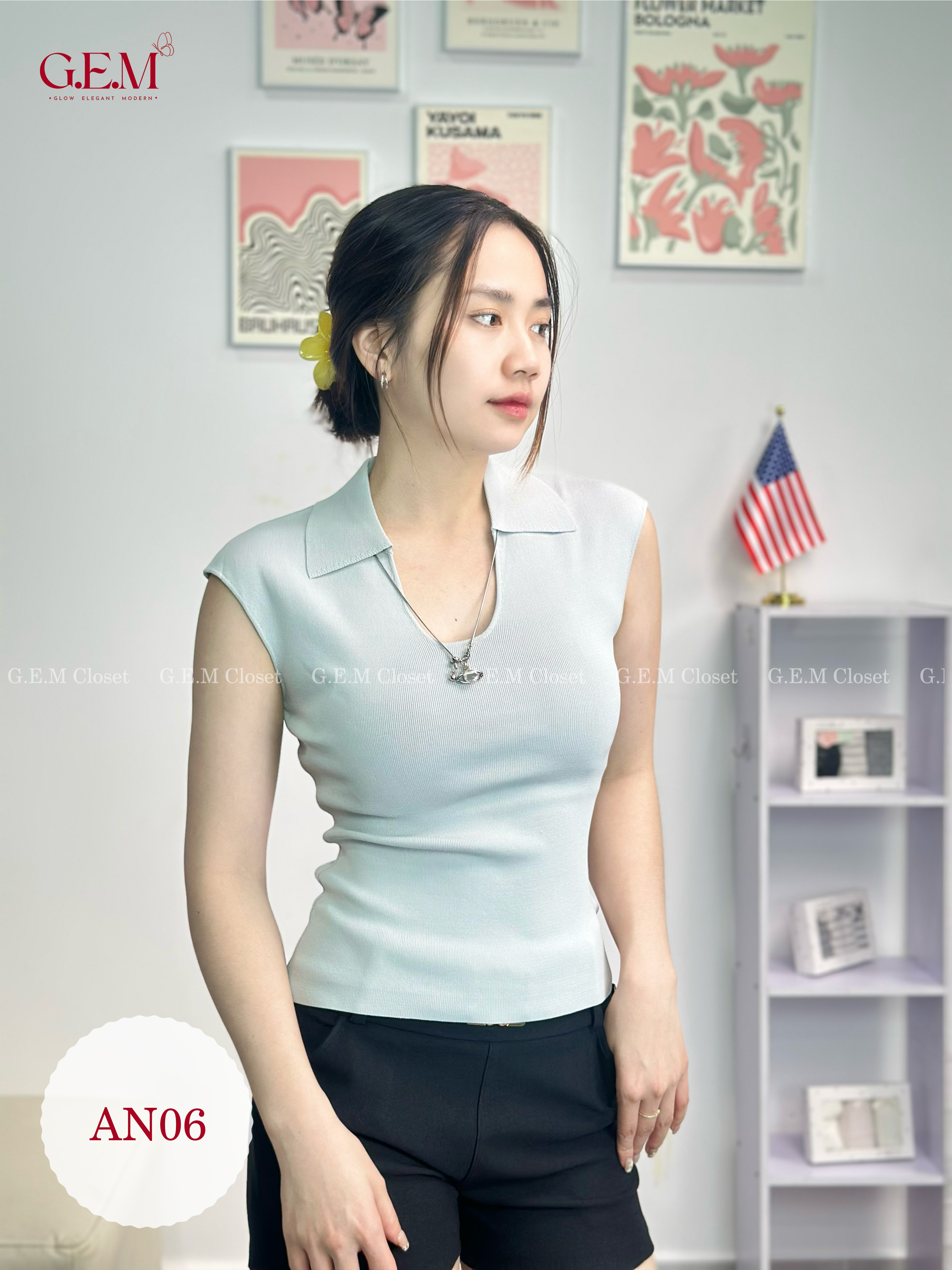 Quần jean ống loe cạp cao