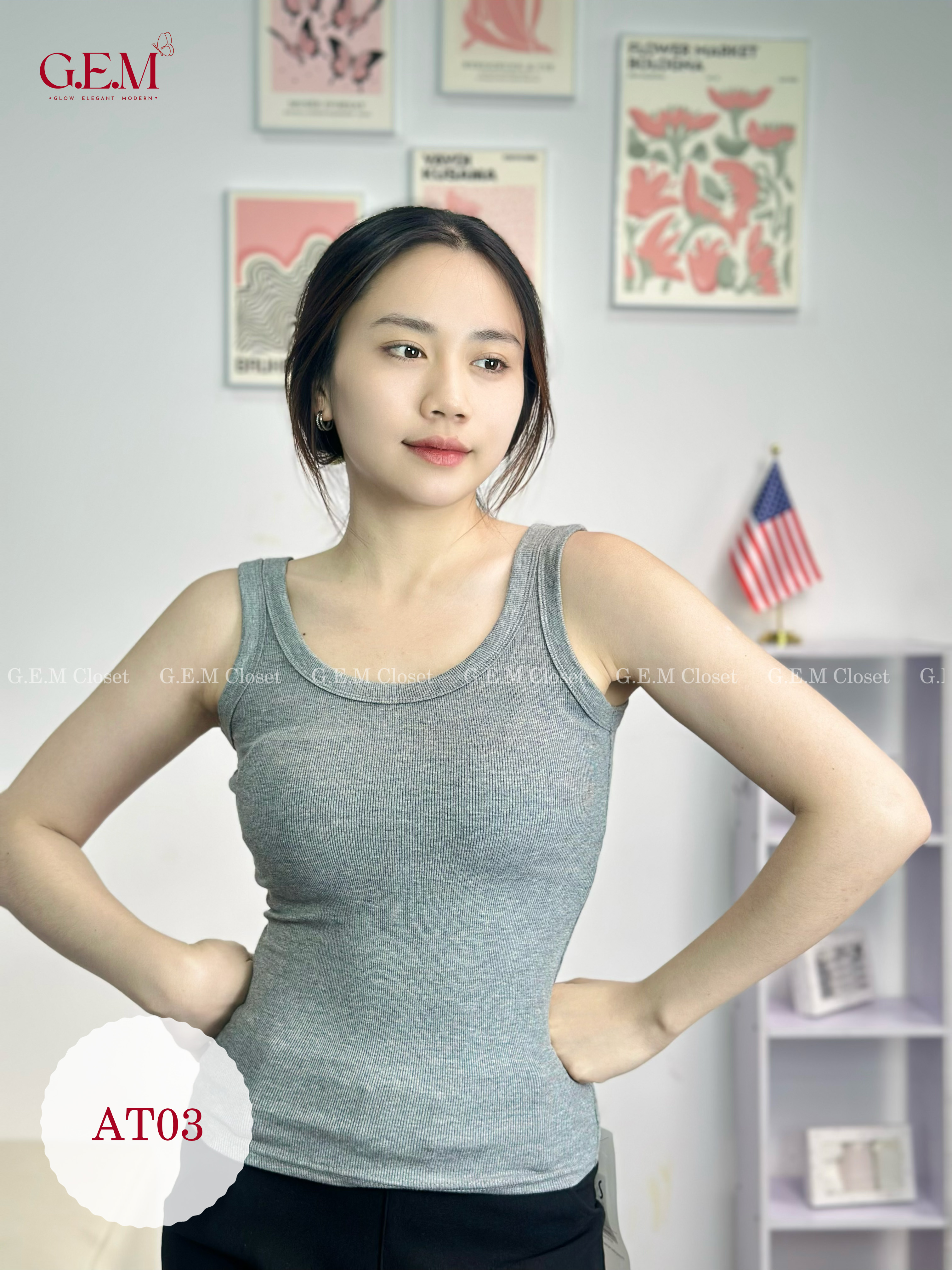 Quần jean ống loe cạp cao