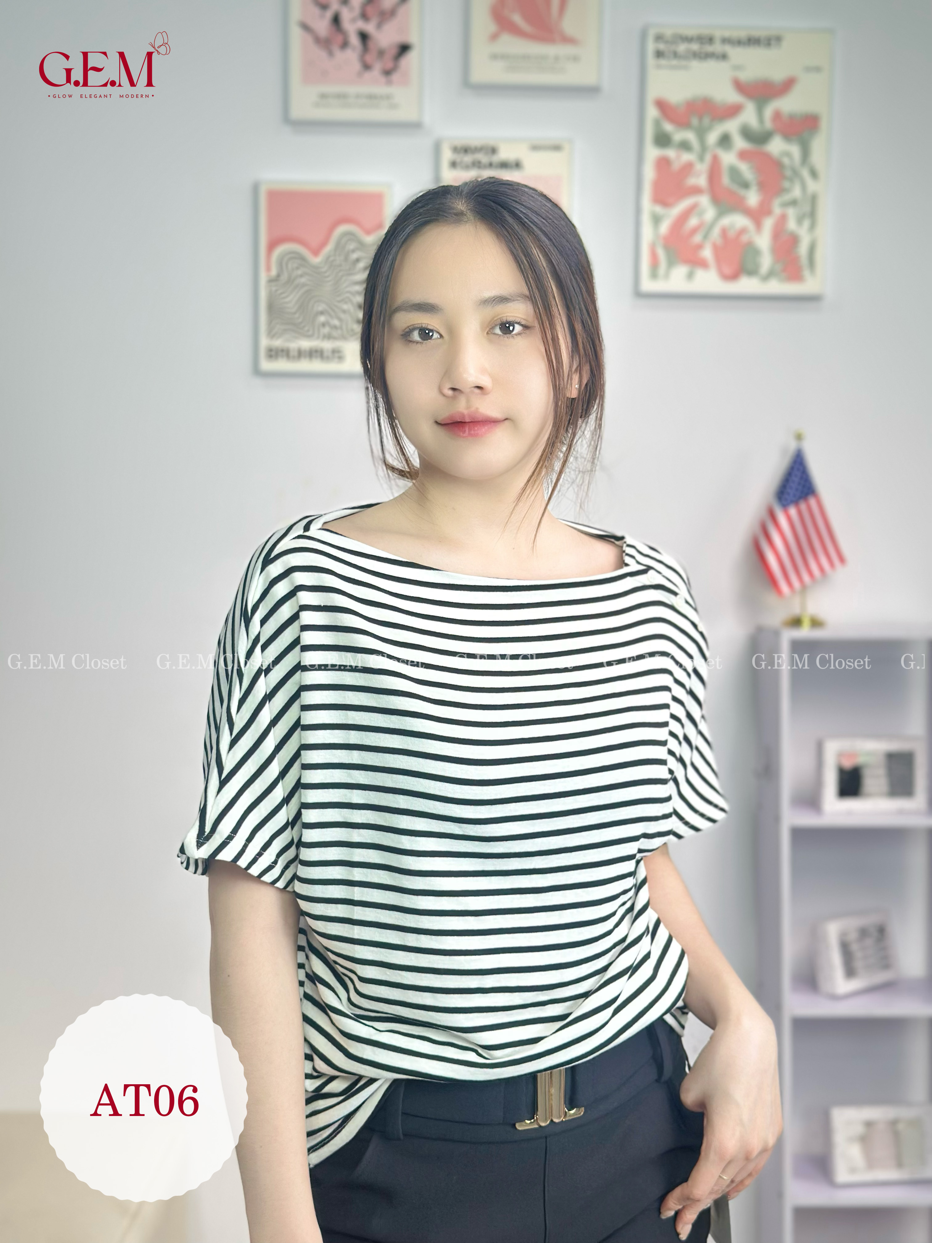 Quần jean ống loe cạp cao