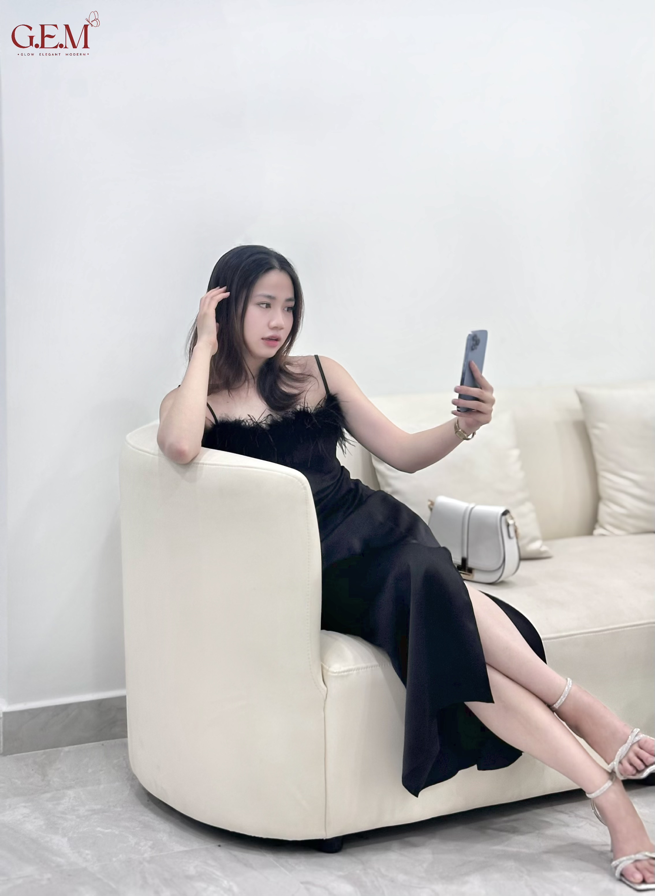 Quần jean ống loe cạp cao